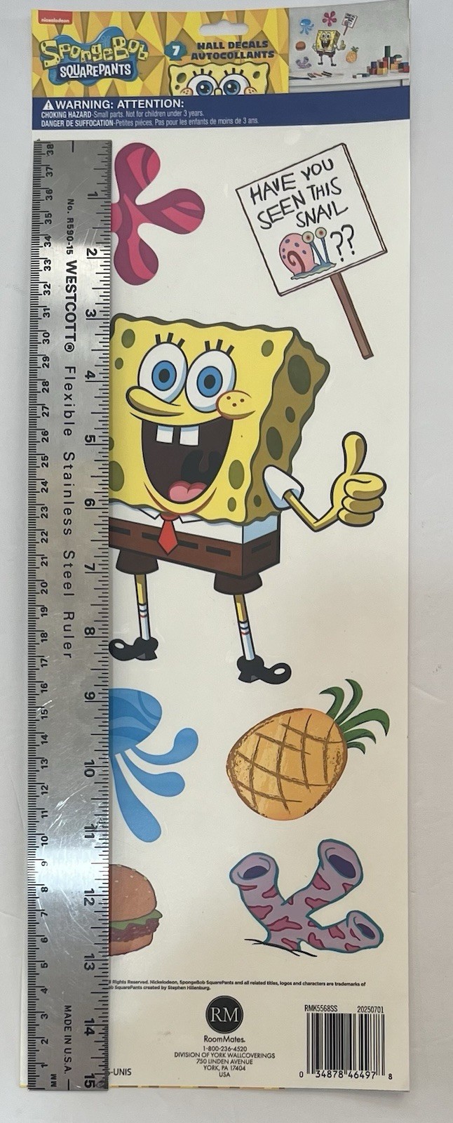 SPONGE BOB SQUAREPANTS 7 Vinyl Removable wall stickers Wall Decals