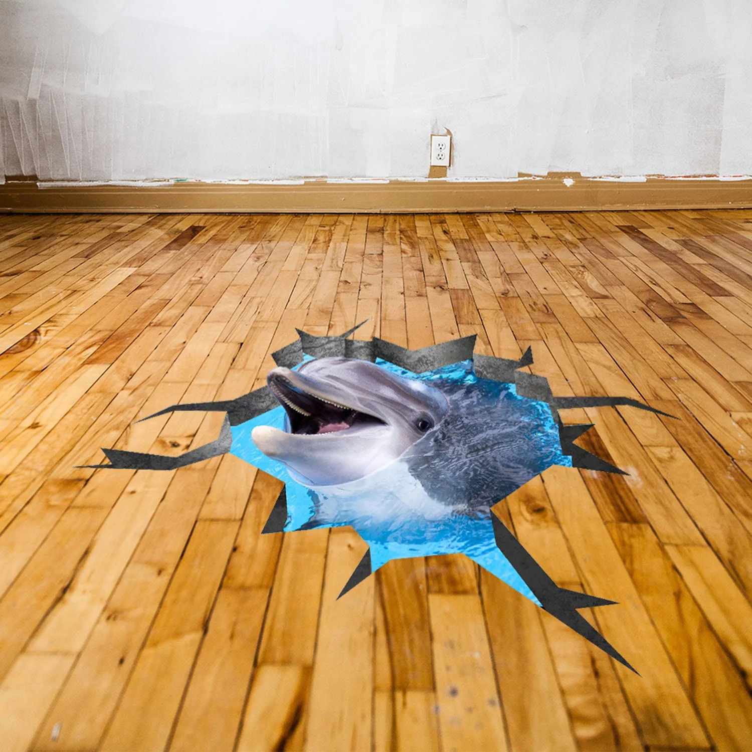 3d Dolphin Stickers For Floor – 3d Floor Dolphin Decals Stickers 3d – 3d