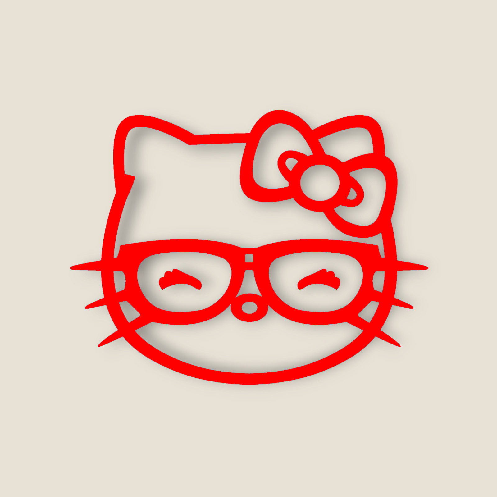 Nerd Kitty 4" x 5" Premium Vinyl Decal Sticker – High Quality Guarantee