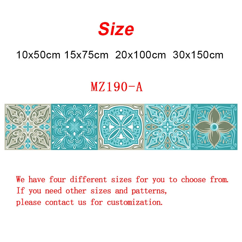 5pcs Wall Sticker Ceramic Glossy Surface Kitchen Bathroom Wallpaper Waterproof