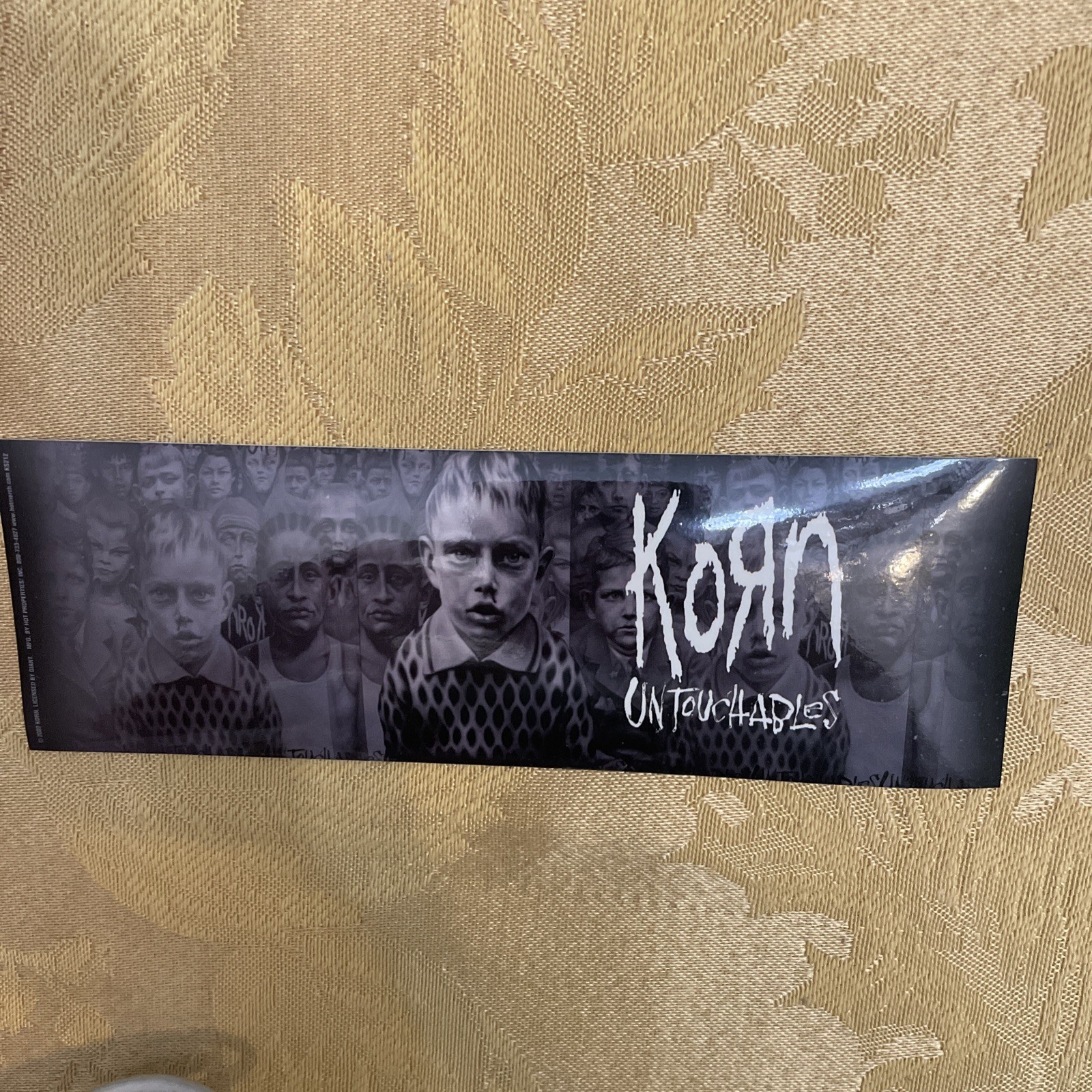 Korn Untouchables Black & White Children 2×6 Sticker