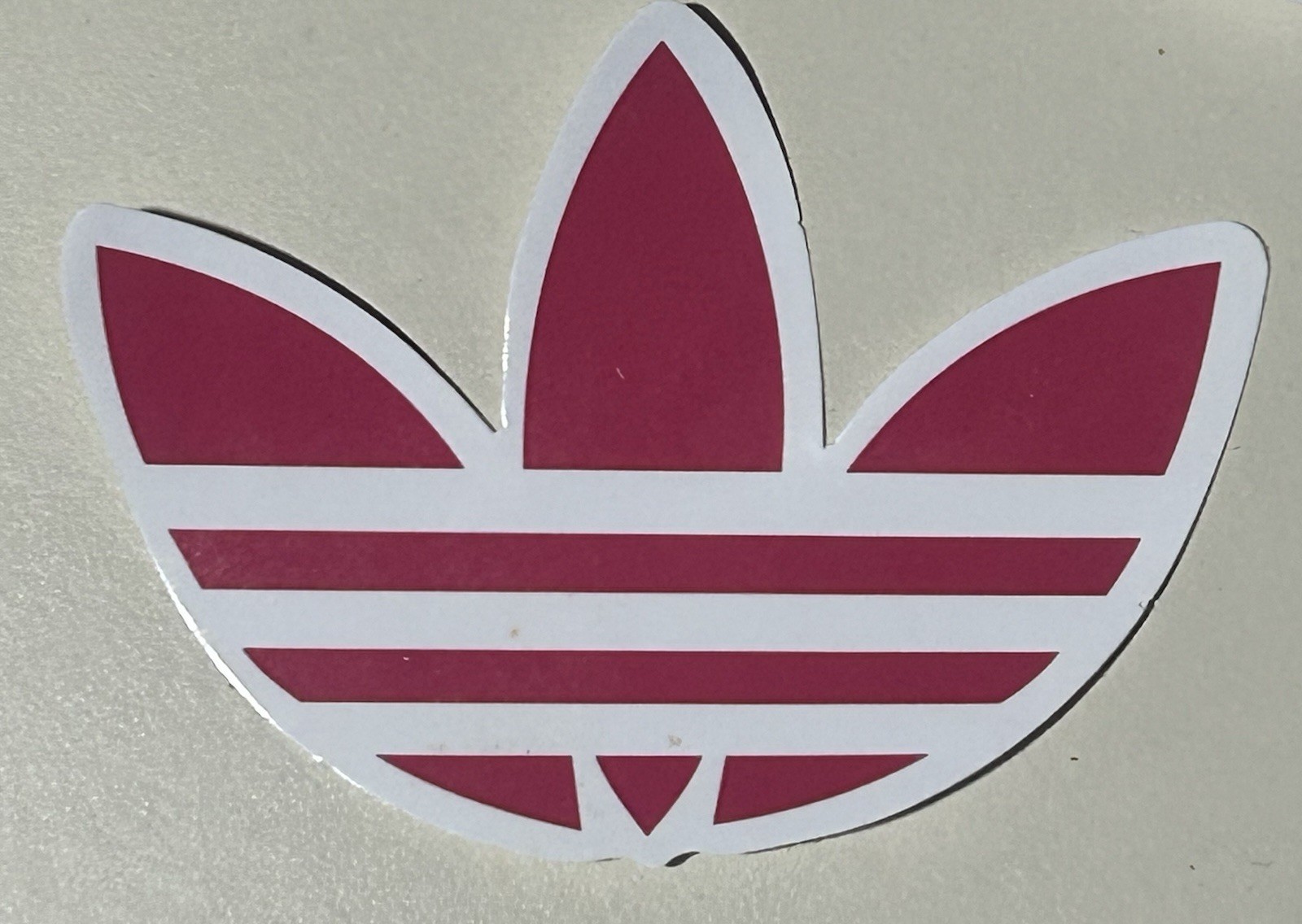 Sticker Adidas Shoes Logo Red Leaf 3 Stripes Decal 3” x2.25”in