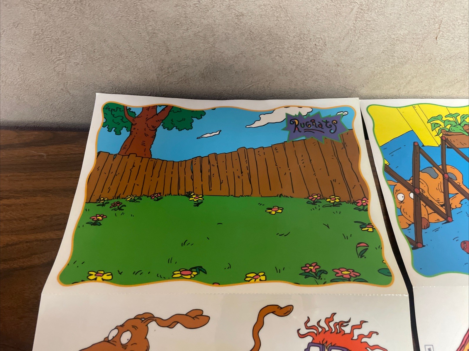 Rugrats Nickelodeon Blockbuster Cling set Or Removable Window Stick 2 Vintage