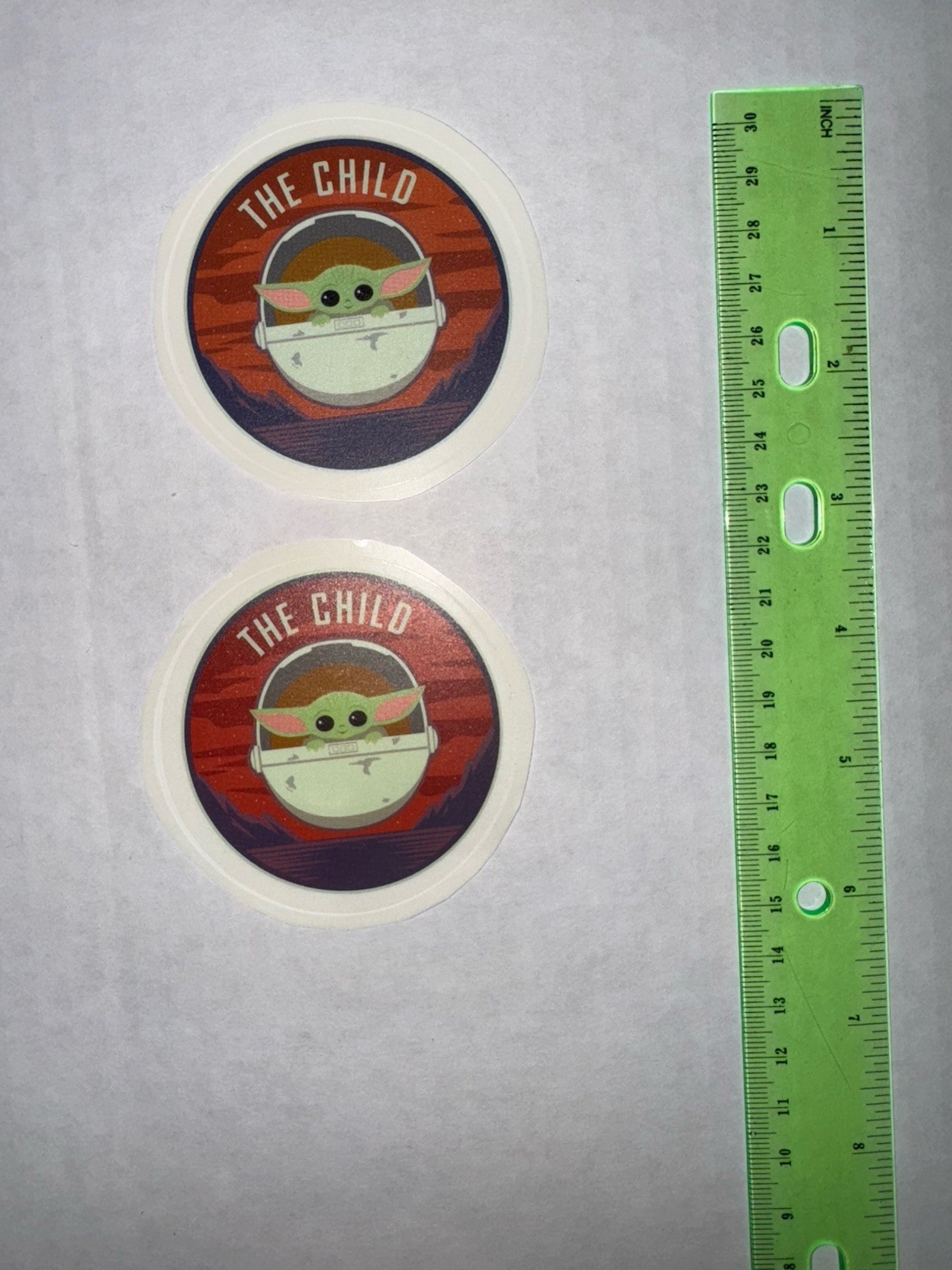 Baby Yoda Vinyl Stickers Set of 8 StickersX2 Mandalorian Star Wars Free Shipping