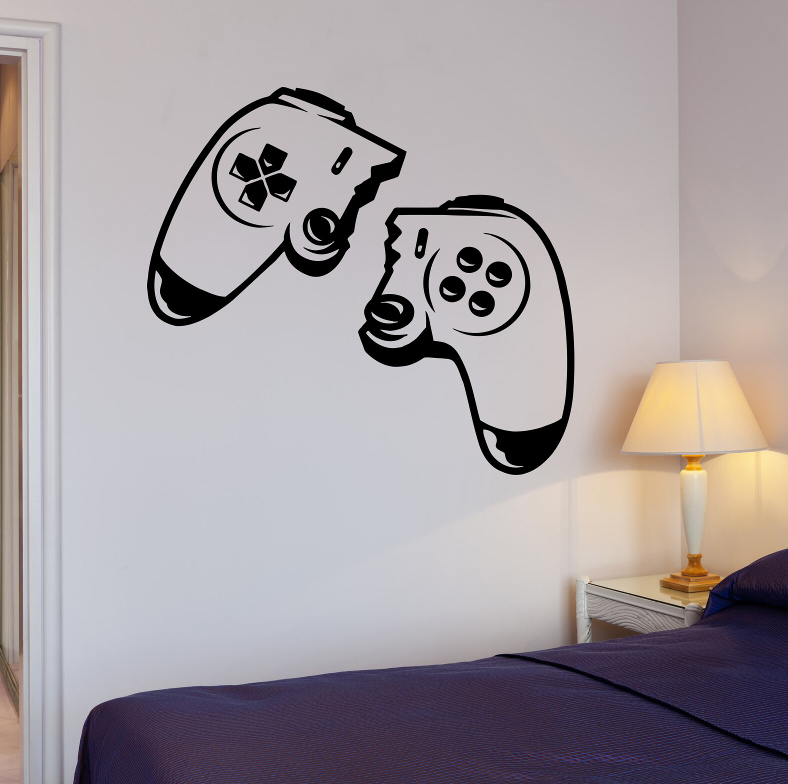 Wall Decal Broken Wireless Joystick Video Game Console Vinyl Sticker (ed1869)