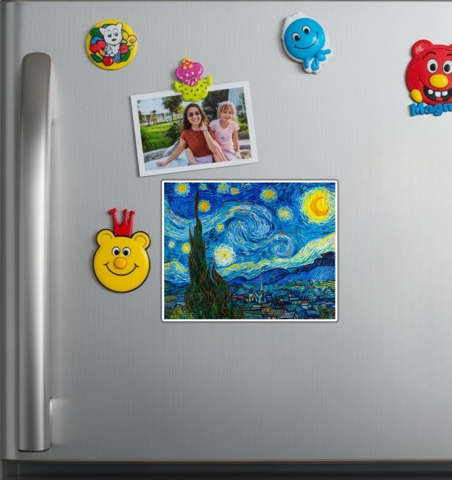 Starry Starry Night Vincent Van Gogh Fridge Magnet or Laptop Sticker