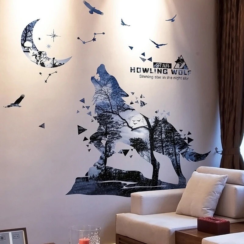 Wall Stickers Animal Birds Tree Decal Vinyl Mural Arts Kids Bedroom Home Decor