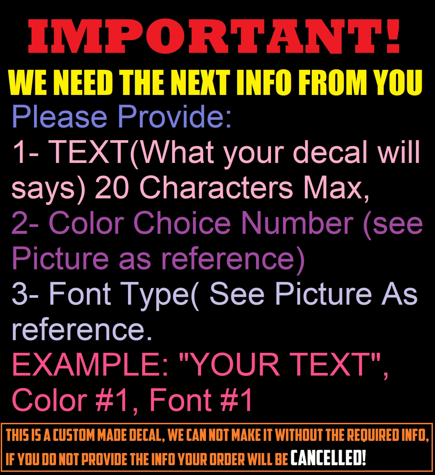 Custom Windshield Text Lettering Vinyl Decal Sticker Business Sign Truck,Car,Bus