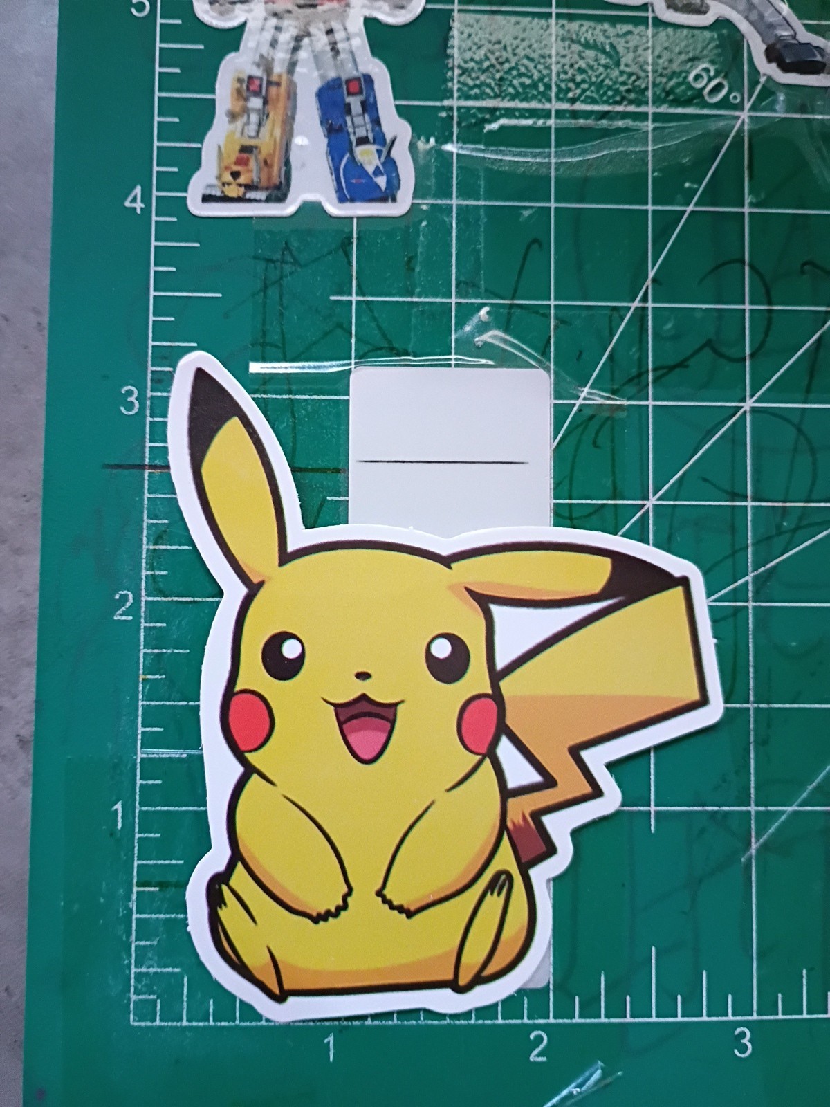 POKÉMON STICKER (D12) X PIKACHU STICKER X VYNIL HIGH GLOSS DIE CUT STICKER X 3X3