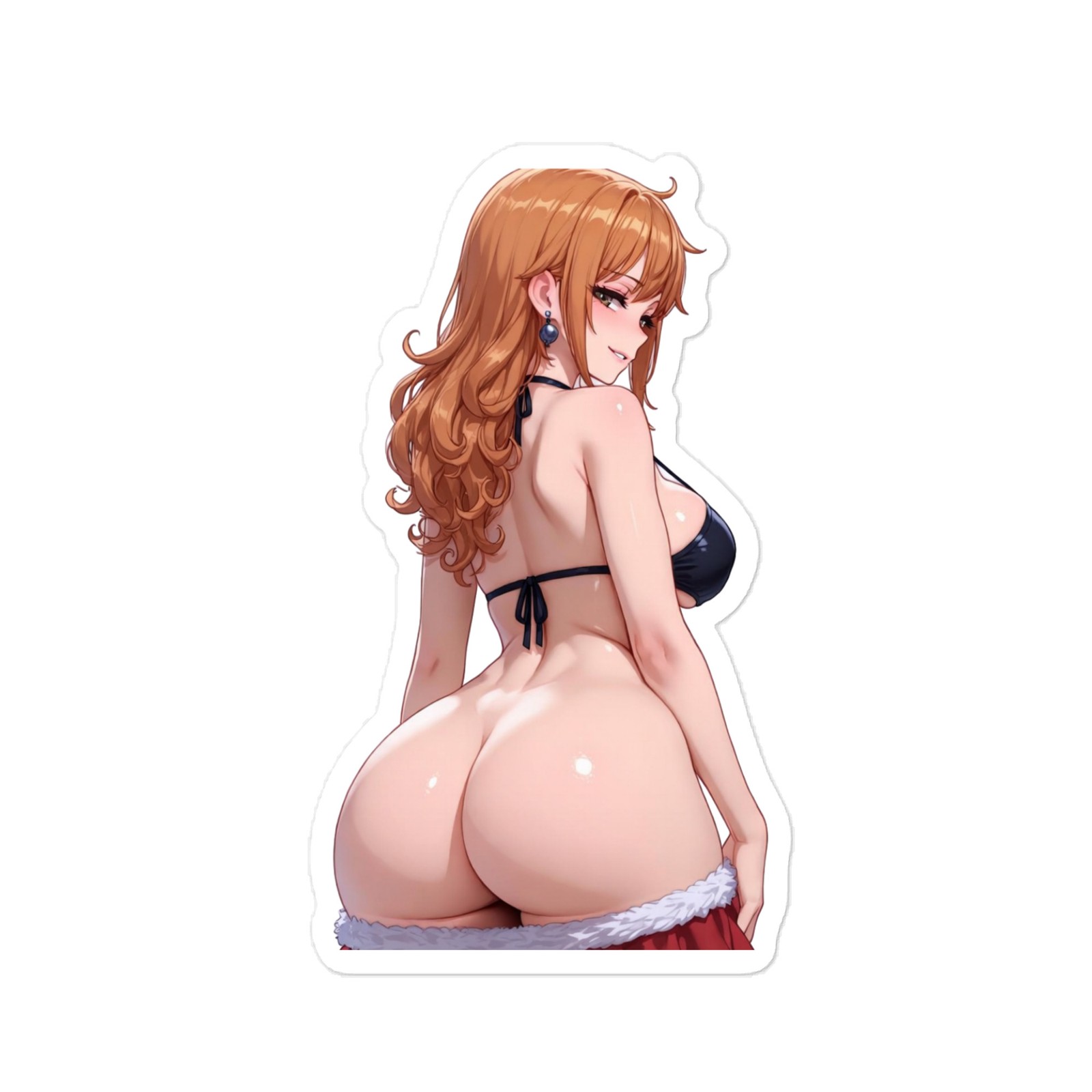 Nami Anime Sticker – 6" Tall Waifu Weatherproof Vinyl Car Decal