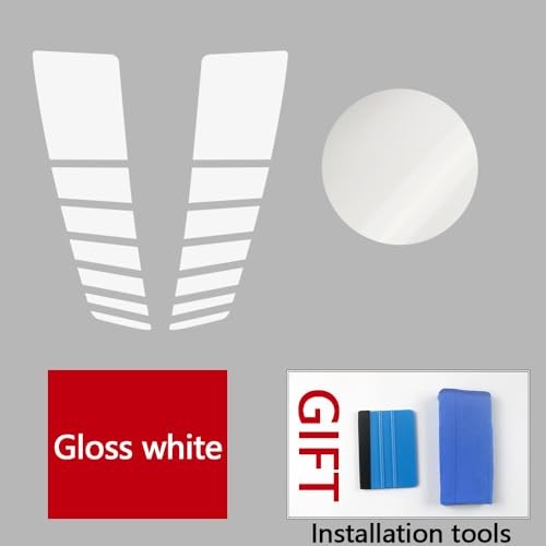 Car Hood Bonnet Racing Sport Vinyl Decal Sticker Stripes Kit Gloss White