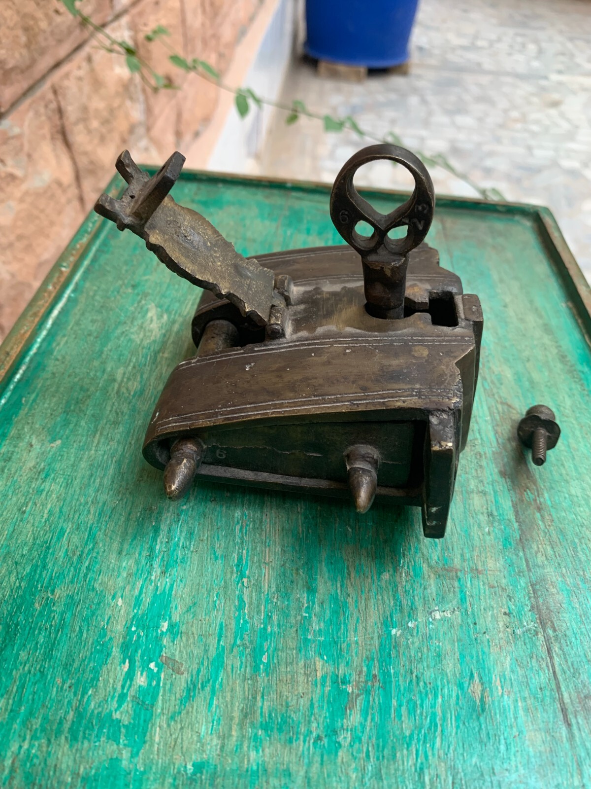 Brass Old Lock/Beautiful Hand Carved Door Lock/Safety Doors And Locks Brass Hard
