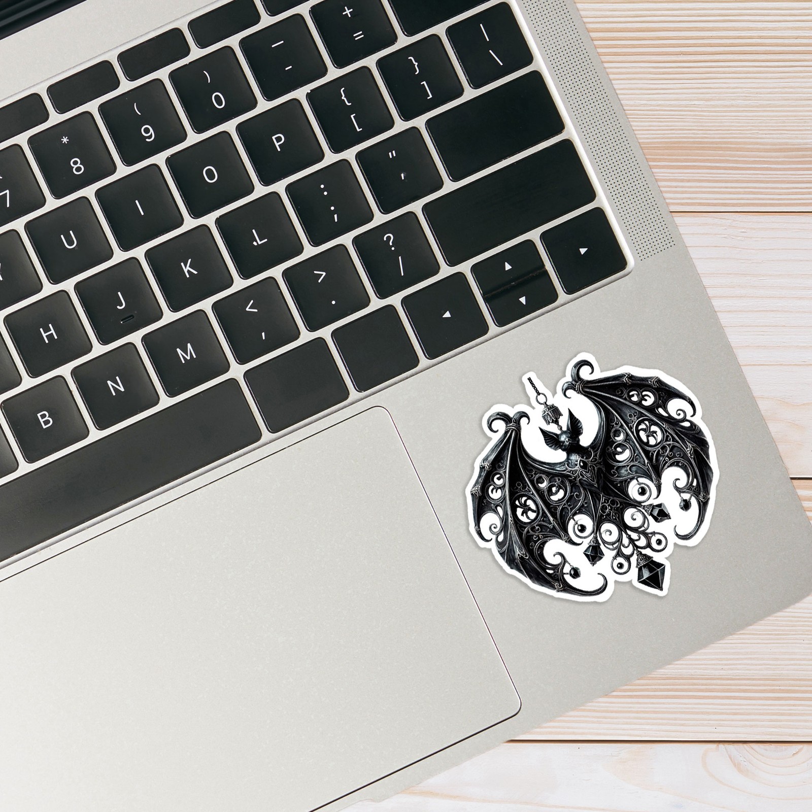 Bat Goth Ornament – Vinyl Decal Sticker – Car Window Laptop – #1460