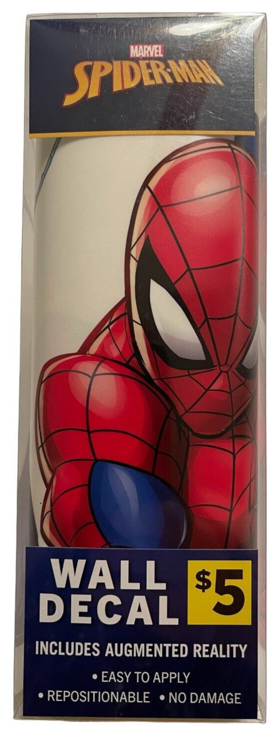 MARVEL Spider-Man Wall Decal – with 3D Augmented Reality Interaction *FREE SHIP*