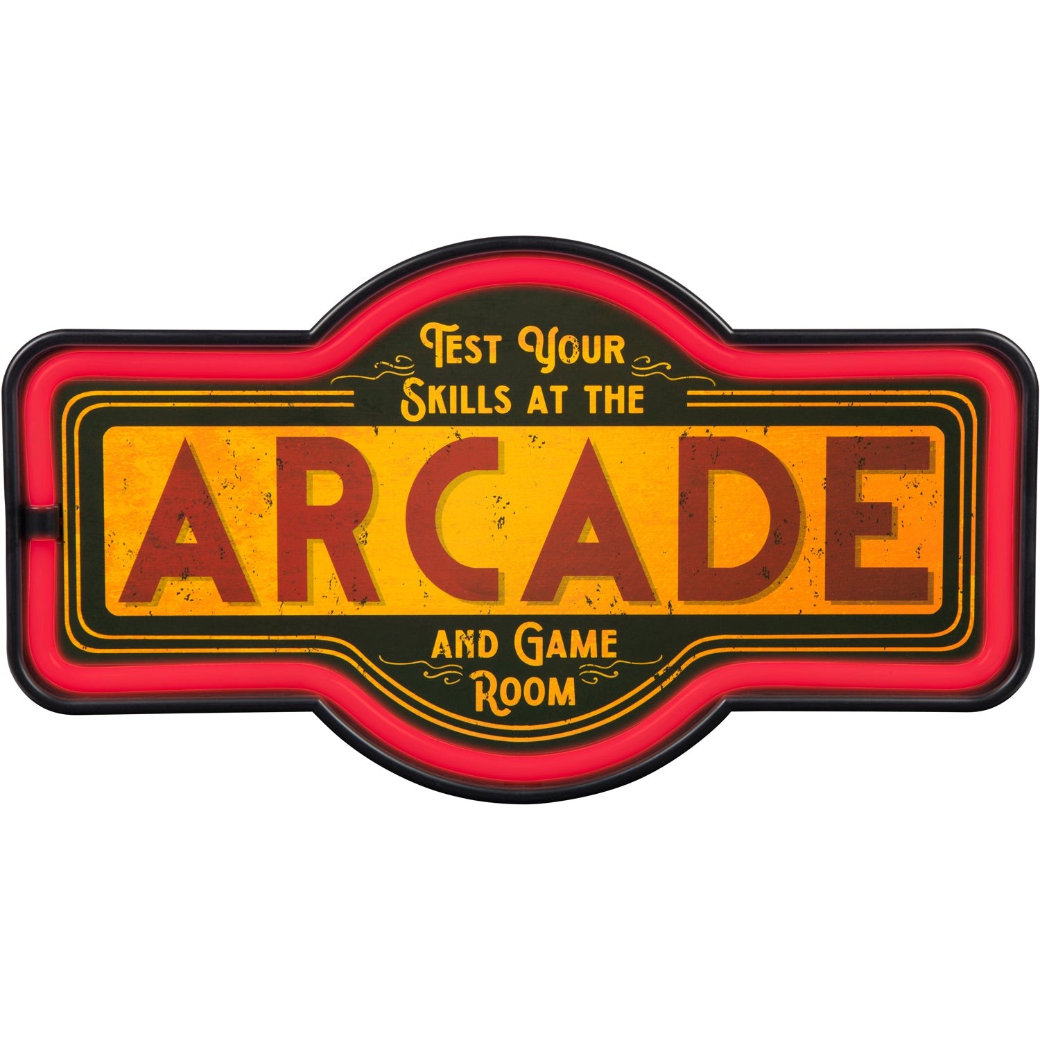 Arcade LED Neon Wall Sign Vintage Retro Design Game Room Man Cave Bar 17"x10"