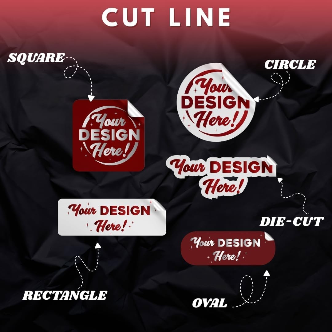Custom Logo Label Packaging Personalized DTF Weather Waterproof Decal Stickers