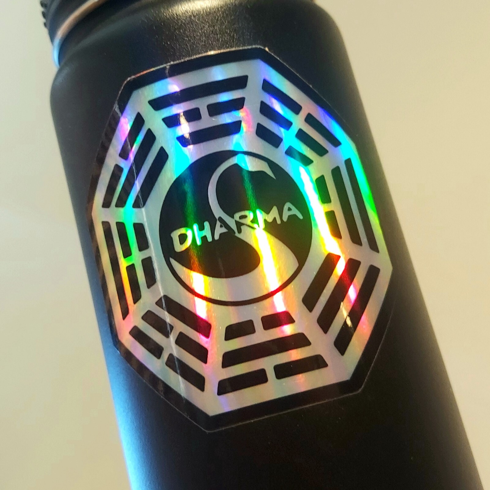 LOST Dharma Initiative SWAN Station Reflective Holographic Holo Decal / Sticker