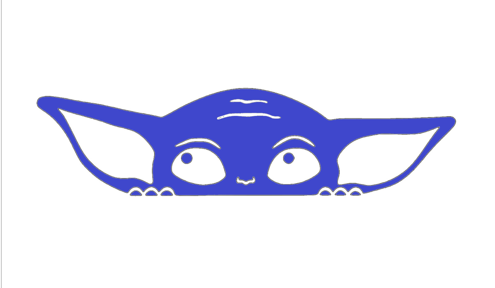 BABY YODA, GROGU, STAR WARS, Decal Stickers for Cars, Windows, Laptops, Tablets.