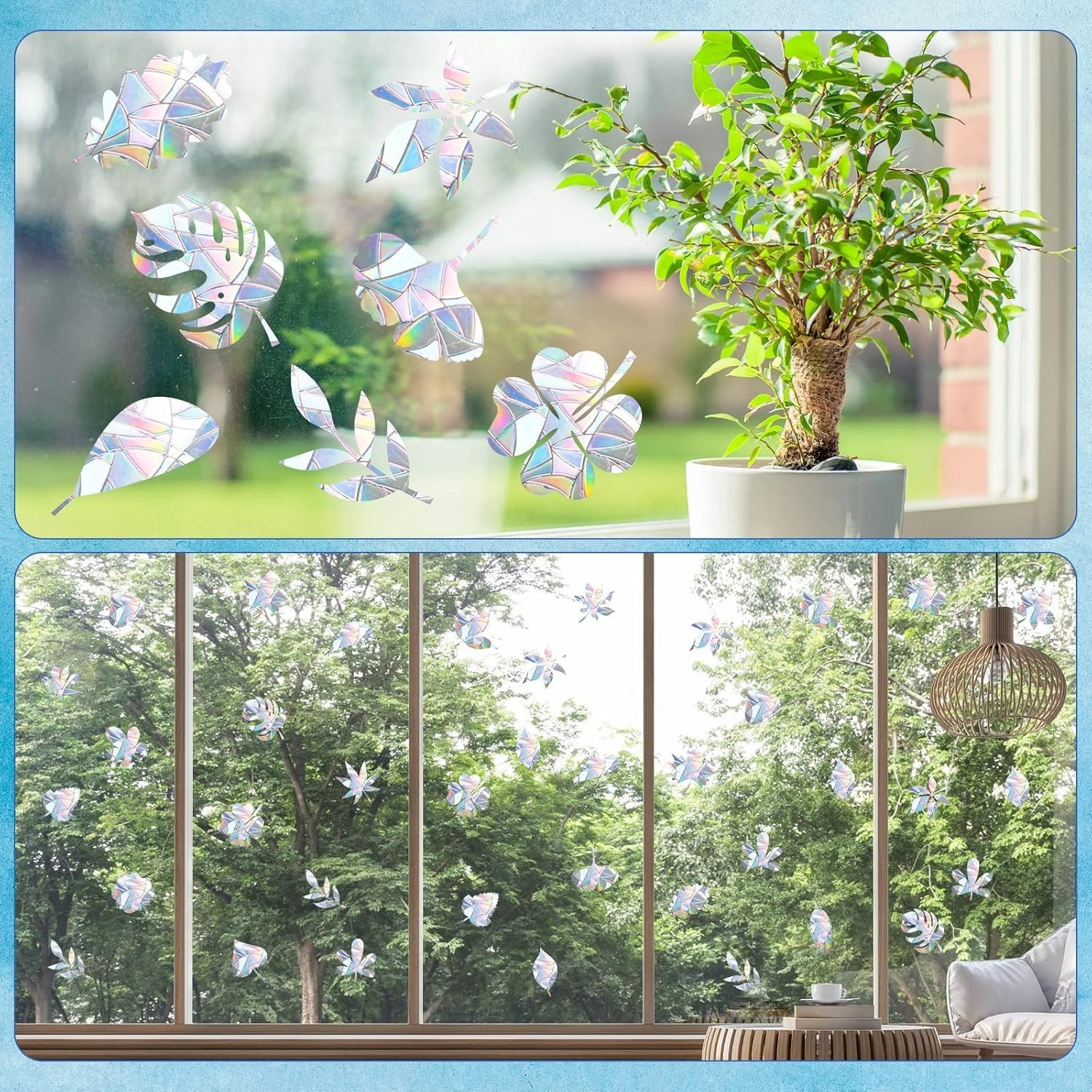 32 Pieces Window Decals for Bird Strikes Anti Collision Window Clings Decals …