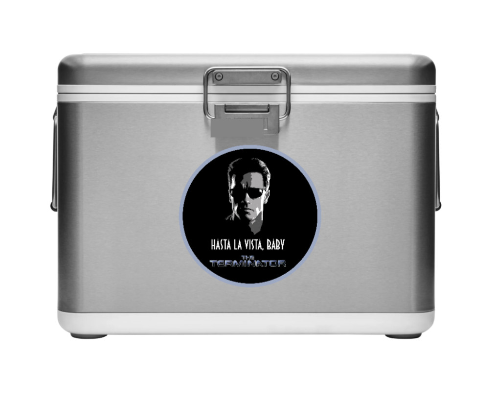 Movie – The Terminator "Hasta" – 4" Handmade Vinyl Decal Vehicle Cooler Laptop