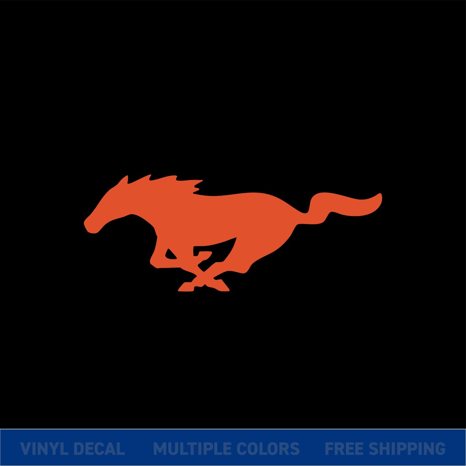Mustang Horse Logo Decal – Car Truck Window Sticker – Ford Pony Vinyl Graphic