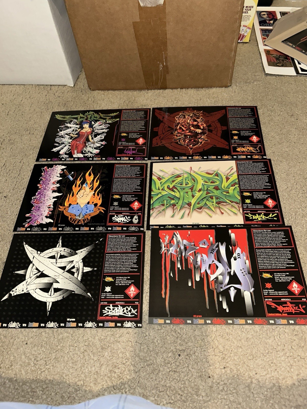 Belton Limited Edition Art Can Stickers Labels Rare Items Graffiti Hip Hop