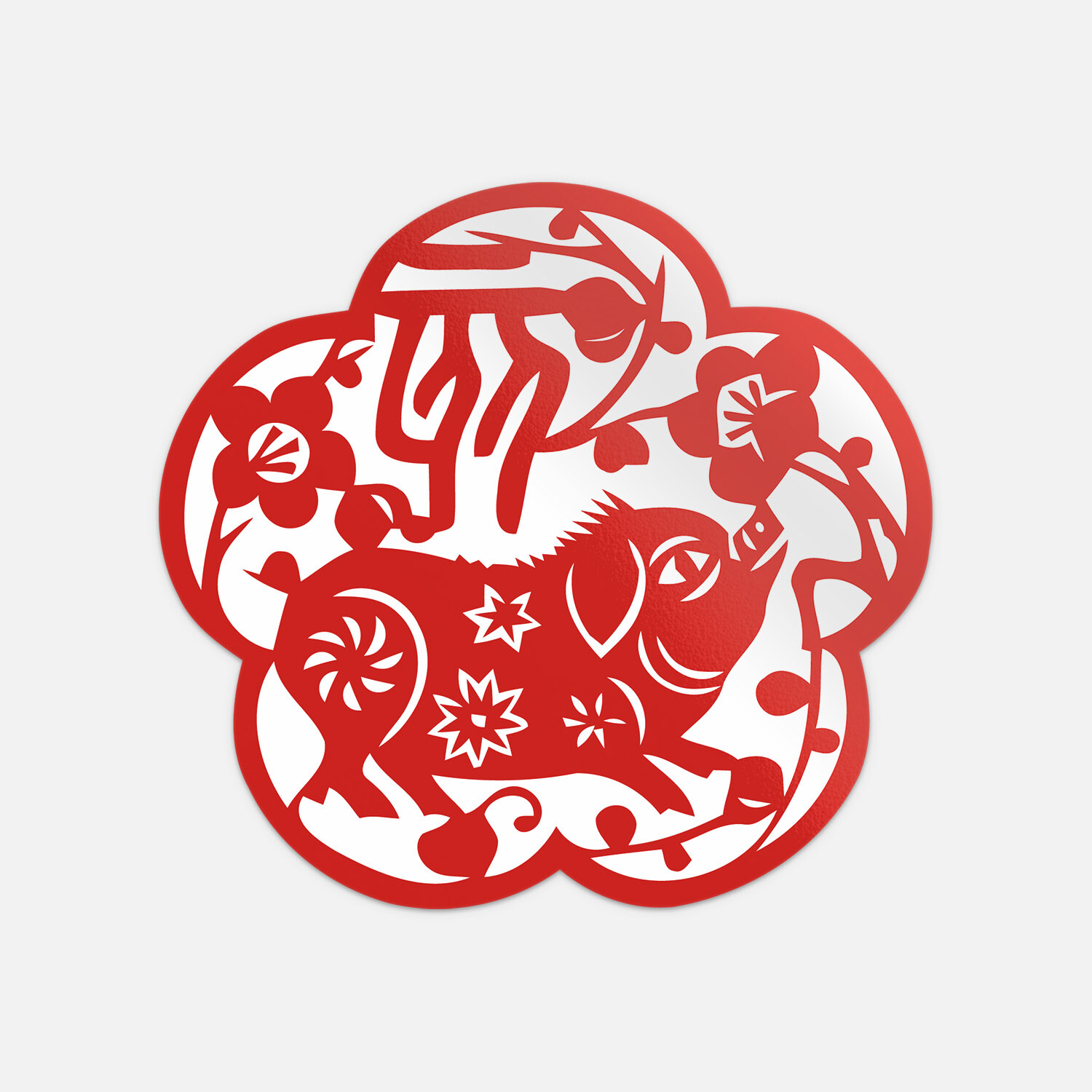 Chinese Zodiac Pig Sign Vinyl Sticker Decal