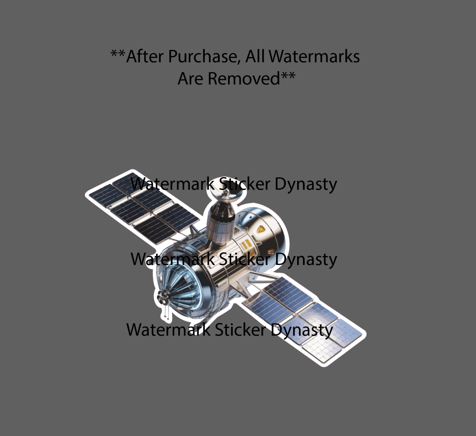 Satellite Sticker Waterproof Decal Space Travel Wifi Galaxy Stars Gift NEW