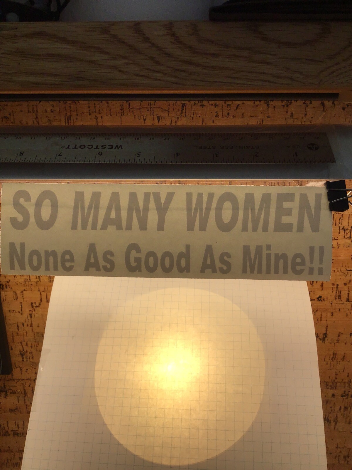 So Many Women, None As Good As Mine -WHITE- Vinyl Sticker Decal – MM4.2.1140