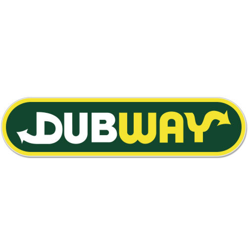 Dubway Dub car bumper sticker decal 8" x 2"