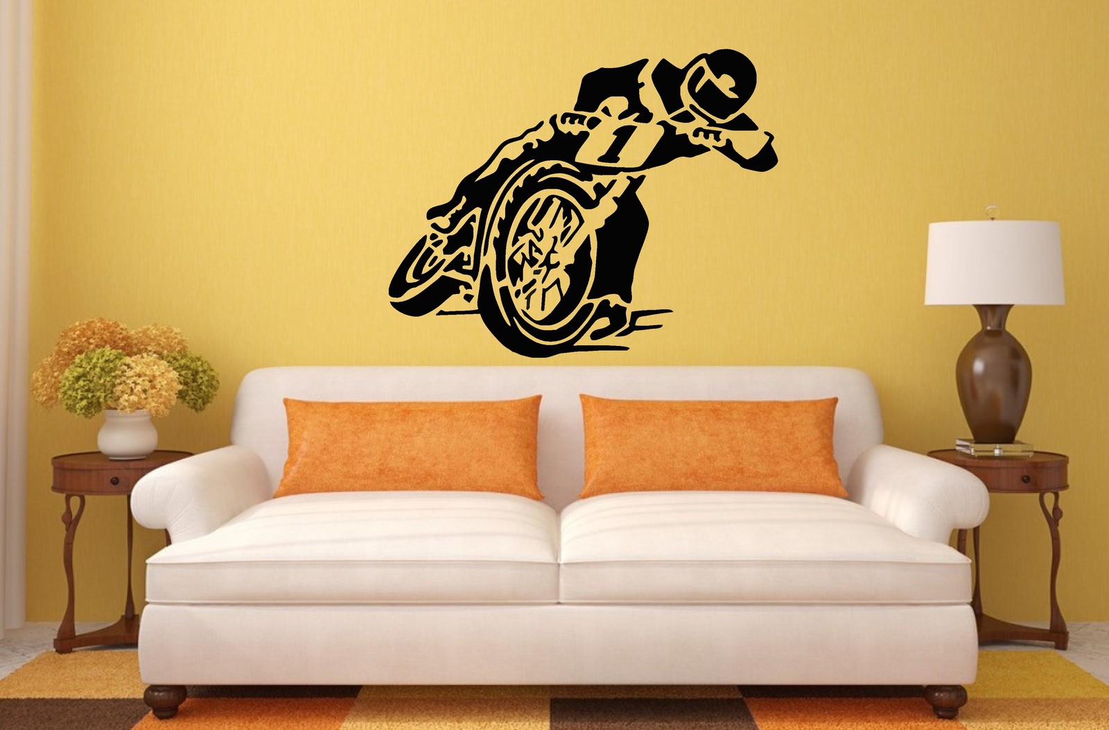 SPEEDWAY BIKE Wall Art Sticker, Decal, Mural. Two great sizes to choose from