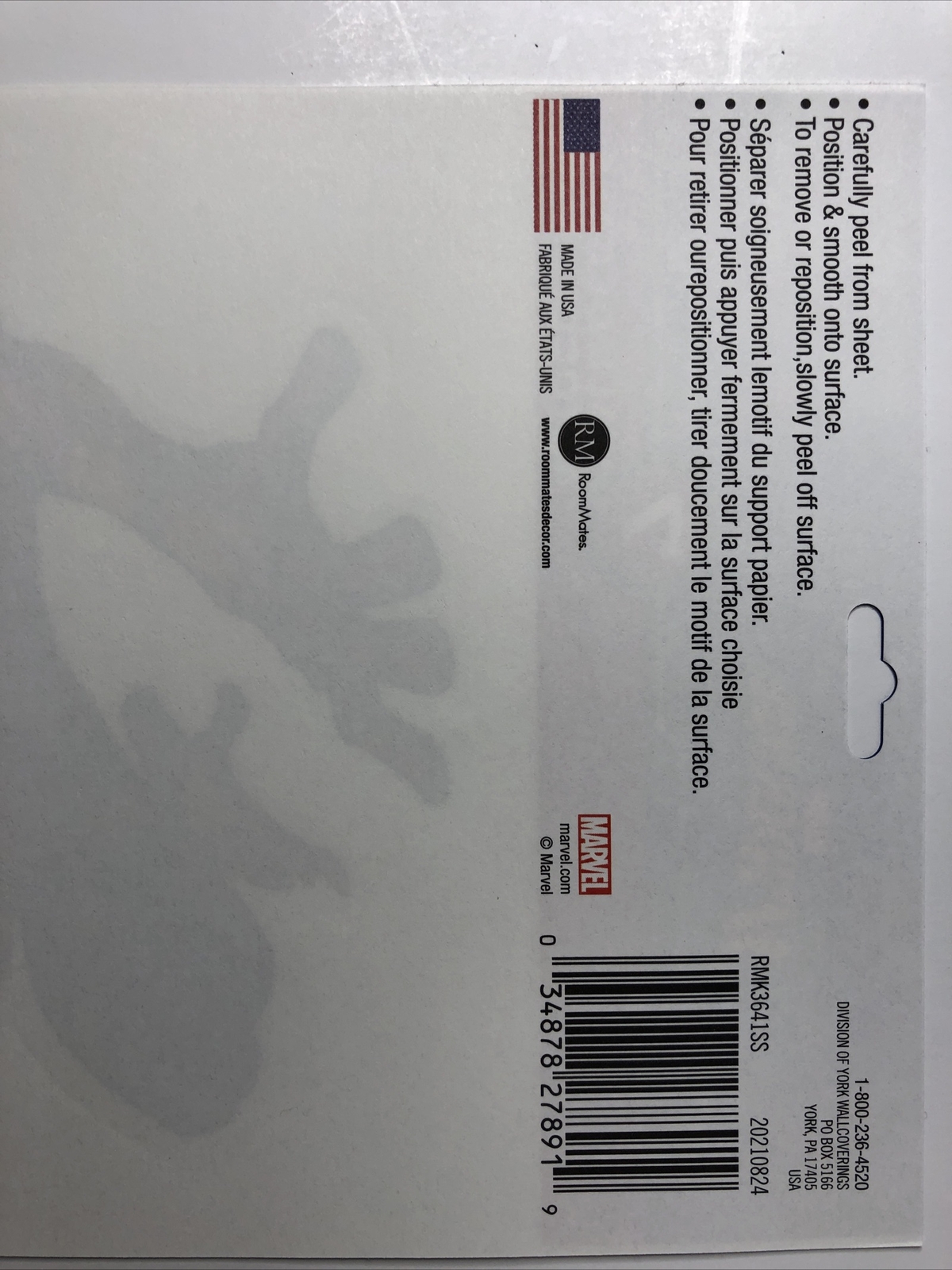 Spider-Man Wall Decals Removable & Repositionable Marvel Made in USA