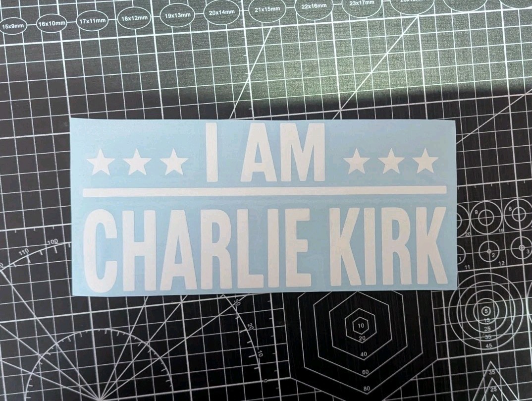 I Am Charlie Kirk Star Usa Freedom Decal Sticker
