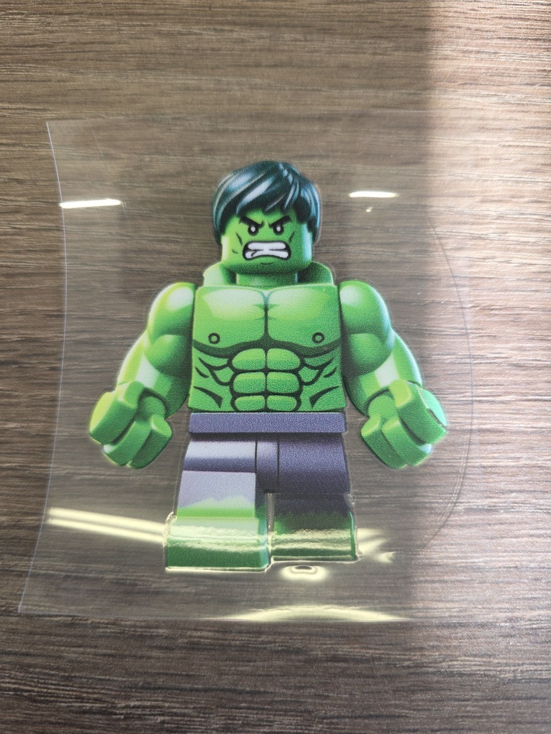 Lego Hulk Figurine UVDTF Decal Made In USA Waterproof