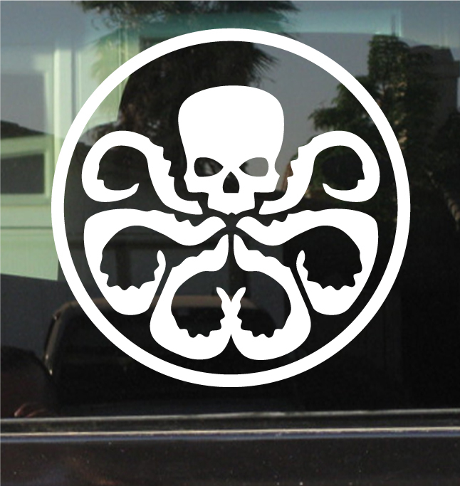 HYDRA SYMBOL (CAPTAIN AMERICA) 7 INCH VINYL STICKER
