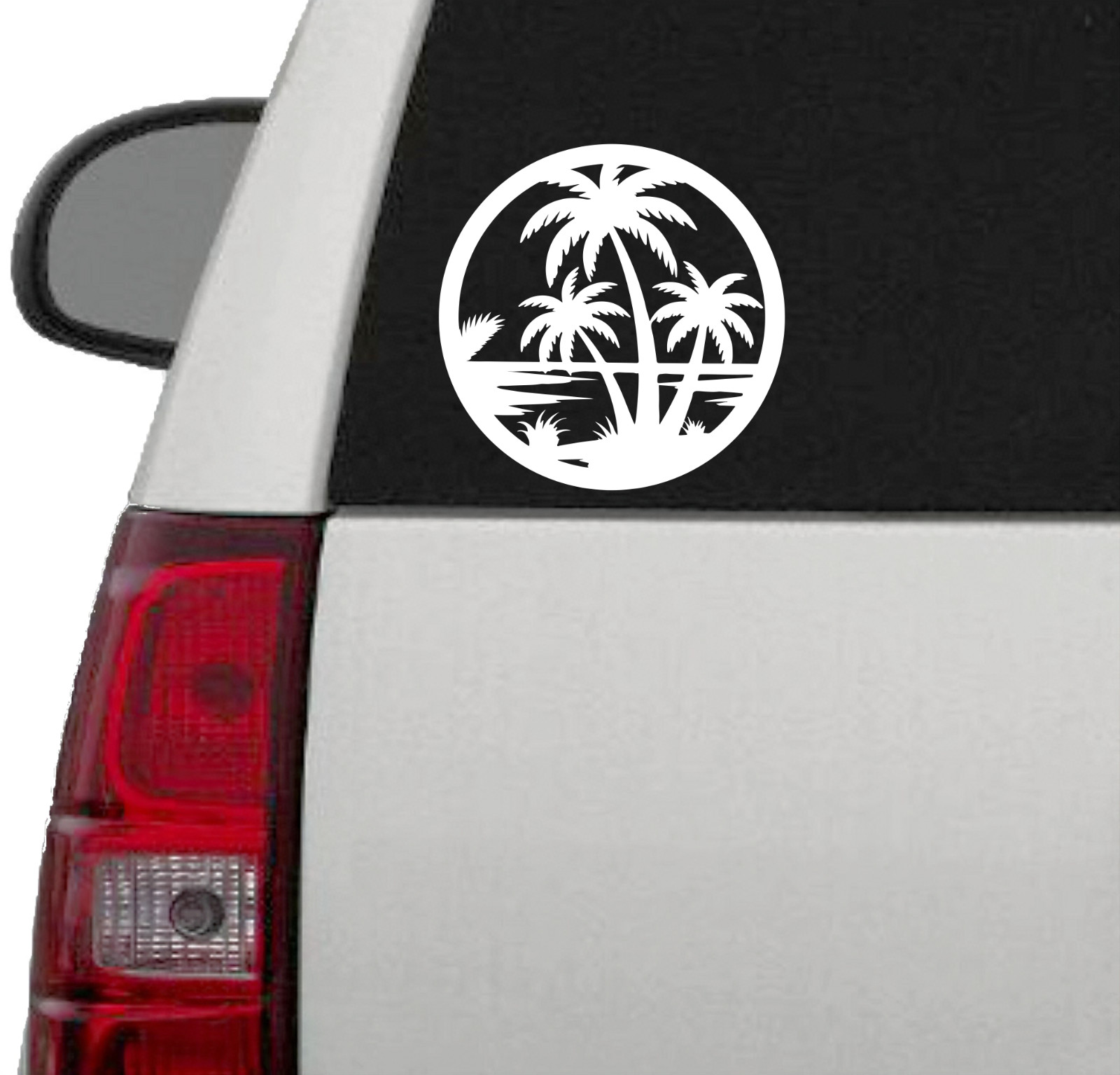 Tropical Beach Vinyl Decal Sticker Car Truck SUV Window Bumper Wall Tablet