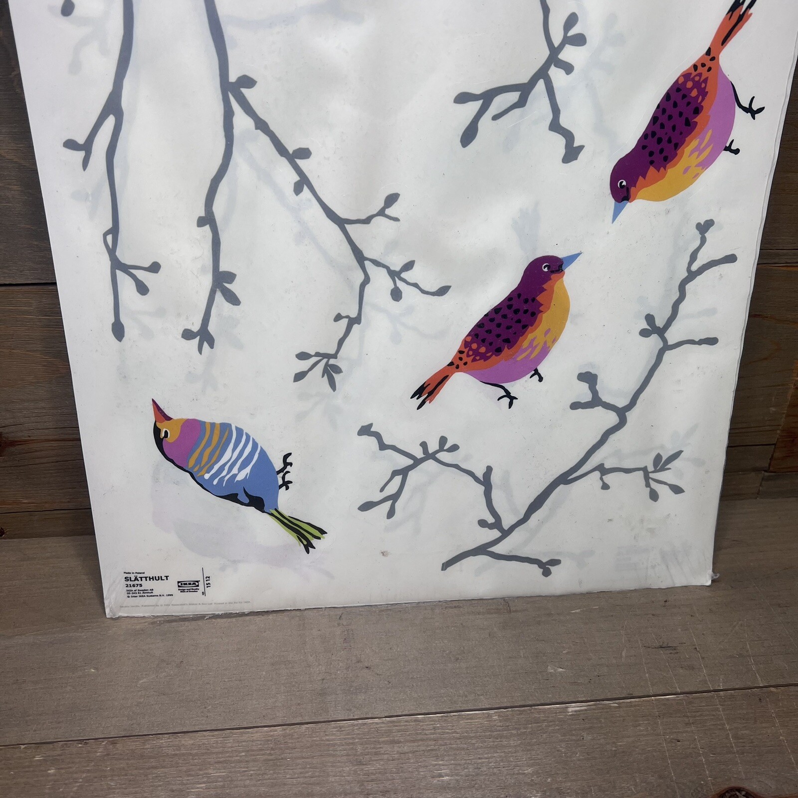 IKEA Slatthult Sandra Jacobs Birds Wall Art Decals Stickers 2014 New Sealed