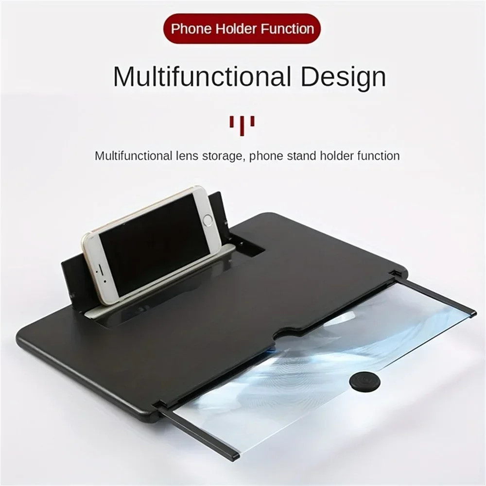 Screen Magnifier for Cell phone 2025 Newest Version 3D HD Video Phone Amplifier