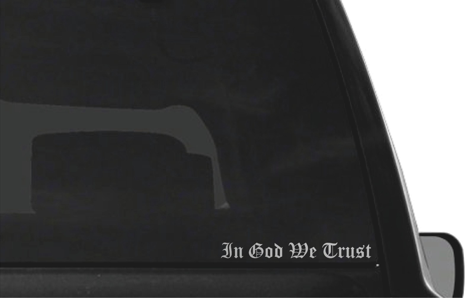 Christian Car Window Decal In God We Trust Die Cut Sticker for Truck