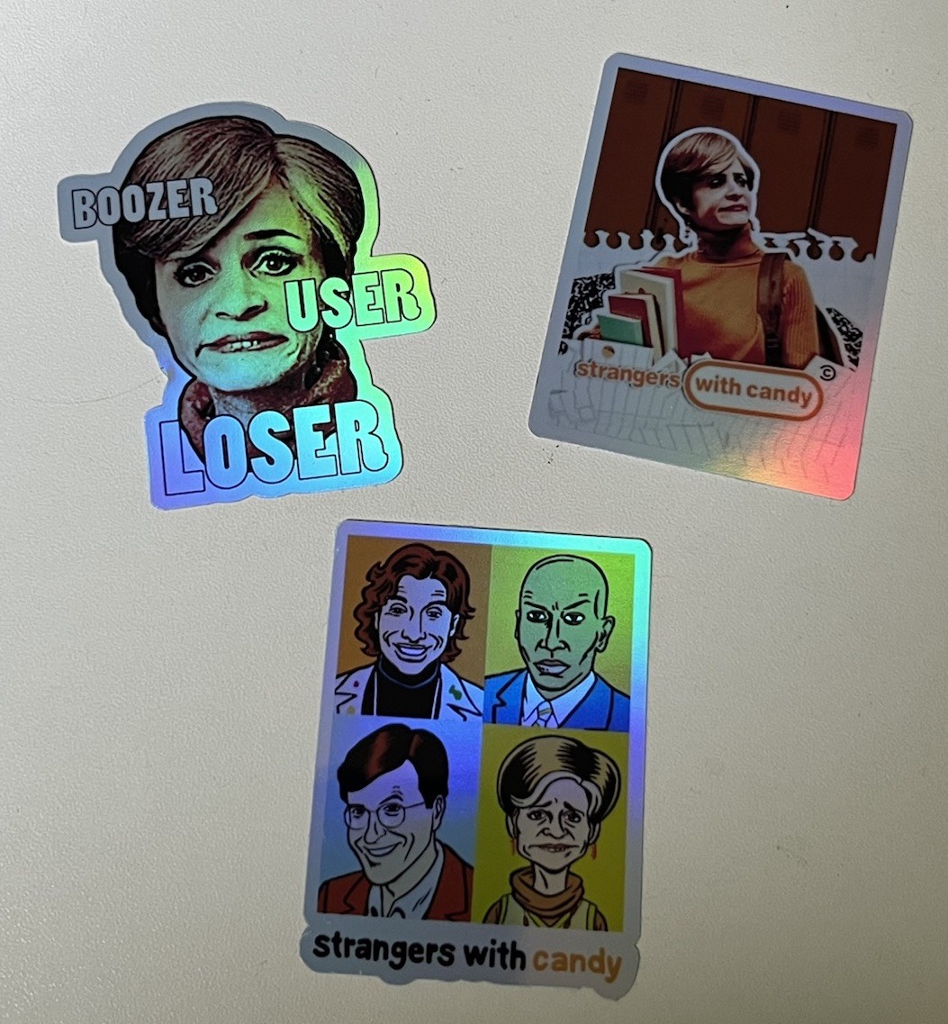Strangers with Candy Holographic Sticker 3 Pack | Waterproof 2.5 Inch