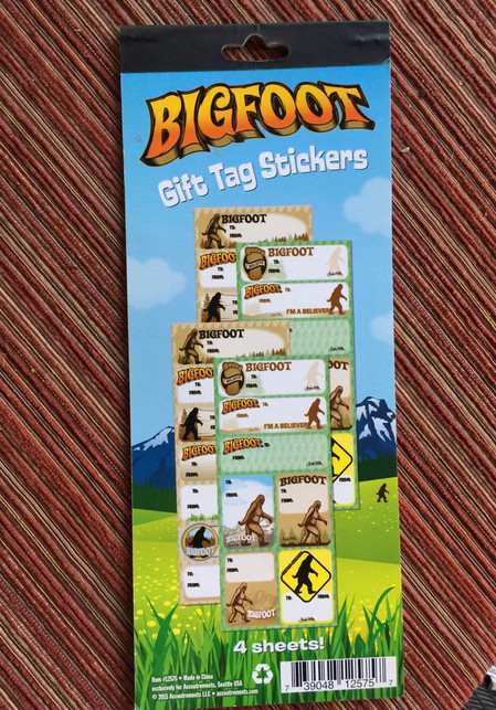 Bigfoot Gift Tag Sticker Collection Sasquatch Forest Humor Lot of 28 Tags