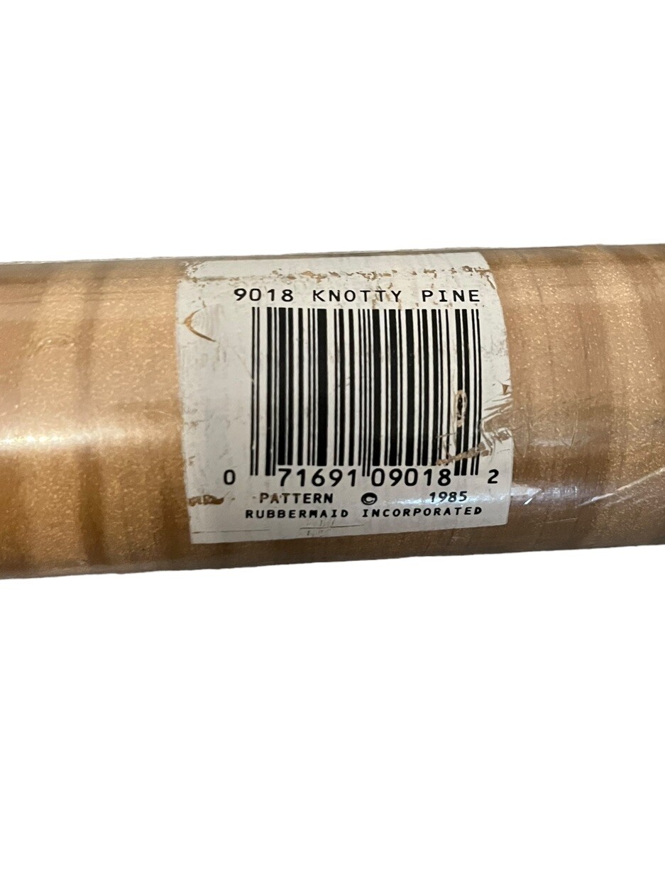 Vintage 1985 Rubbermaid Contact Paper 9018 Knotty Pine 1 Roll 8 Yds. New Sealed