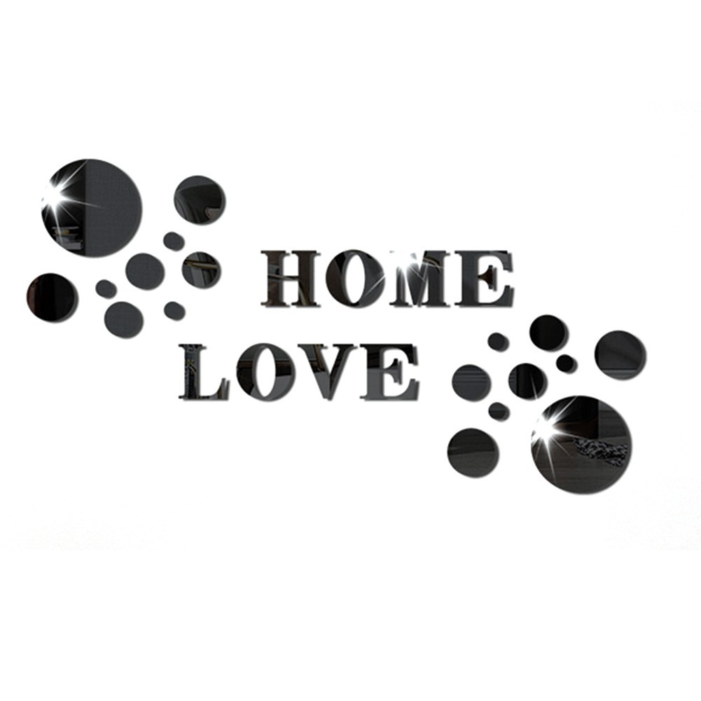 DIY Wall Decoration Reflective Wall Art Chic Home Accent Customizable Wall Decor