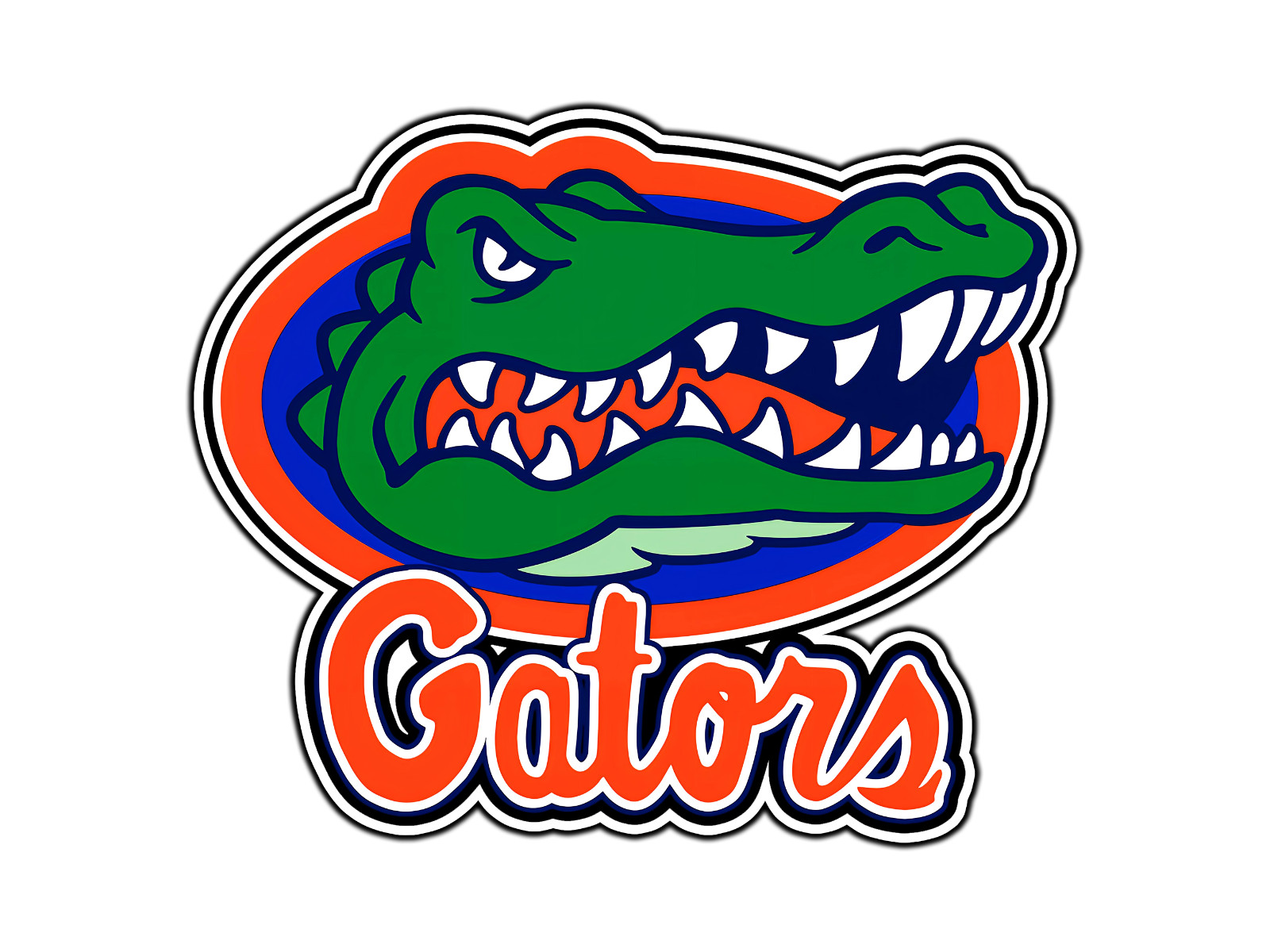 #224 Florida Gators Logo Waterproof Vinyl Sticker Decal Die-Cut
