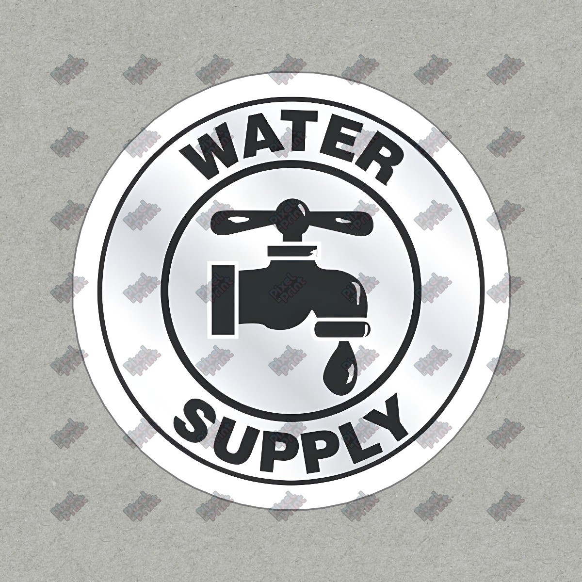 Vintage Water Supply Vinyl Sticker Decal Plumbing, Home Decor, DIY #509837