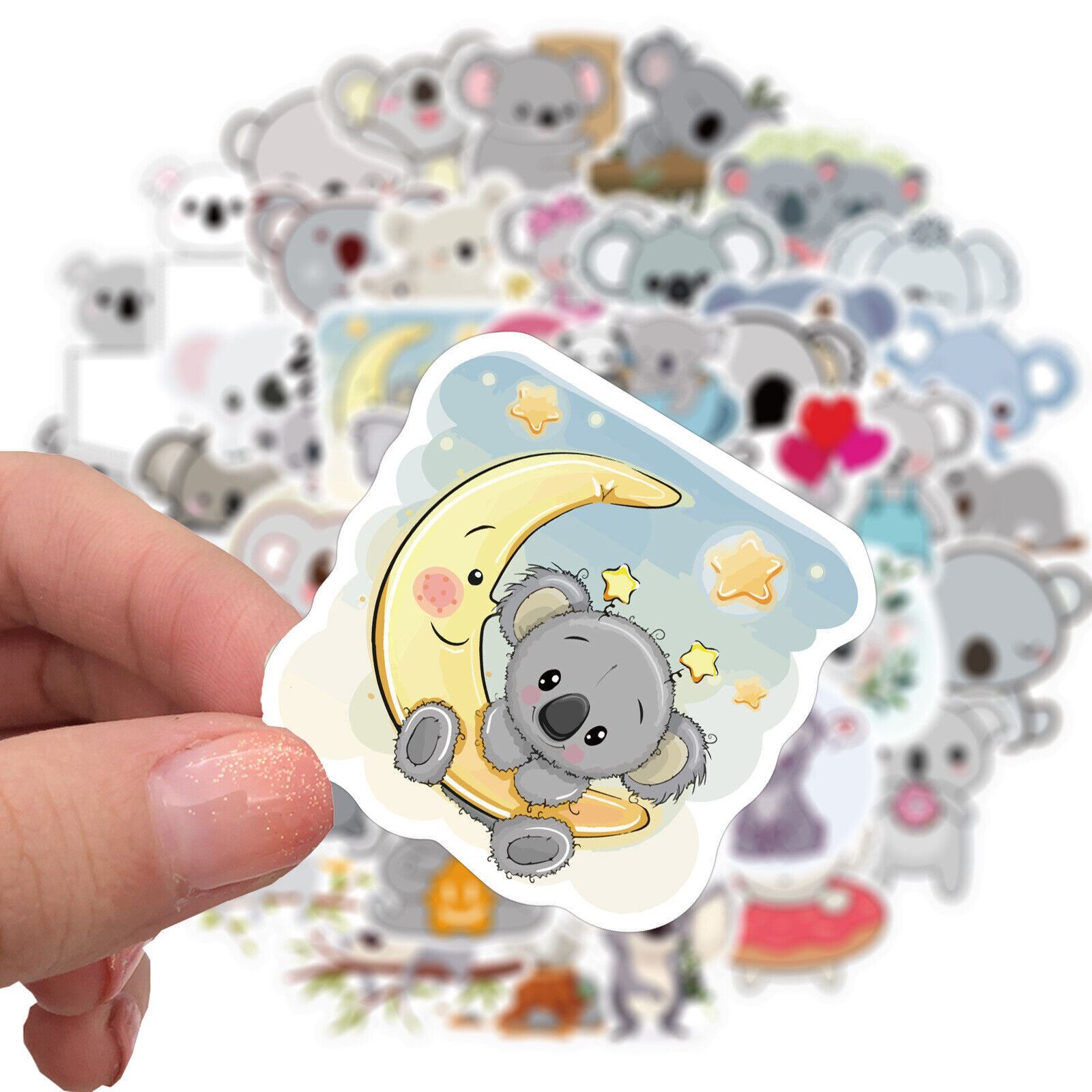 KOALA Vinyl Stickers [B] AUSTRALIA Animals BEAR ~Waterproof WATER BOTTLE Decals