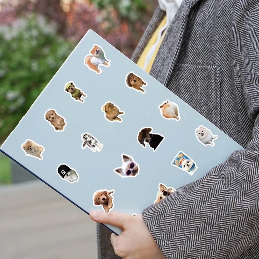 Dog Stickers Cartoon Decals Self-Adhesive Laptop Phone Car 10 50 100 Pcs