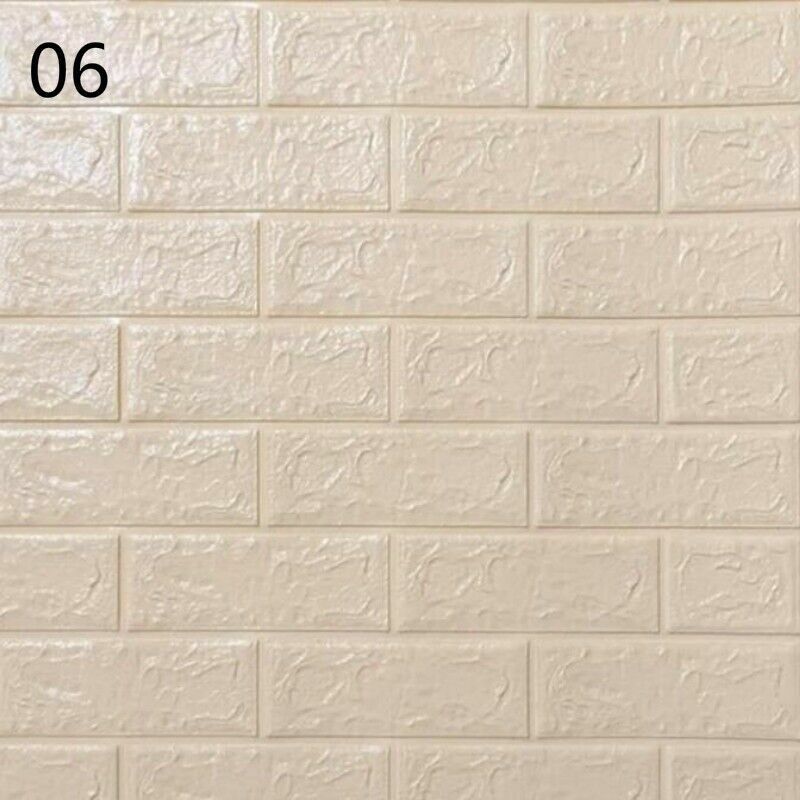 10x 3D Foam Panel Wallpaper Tile Brick Wall Sticker Self-adhesive Home DIY Decor