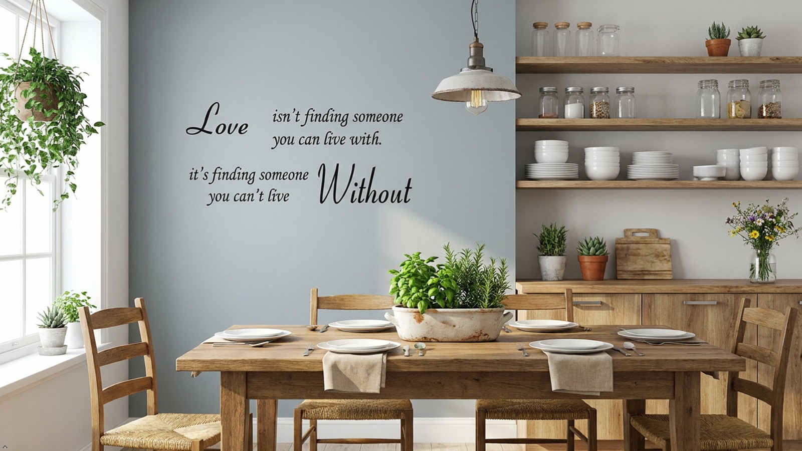 Love Without Quote Sticker Vinyl Wall Art Inspirational Saying Home Decor Decal