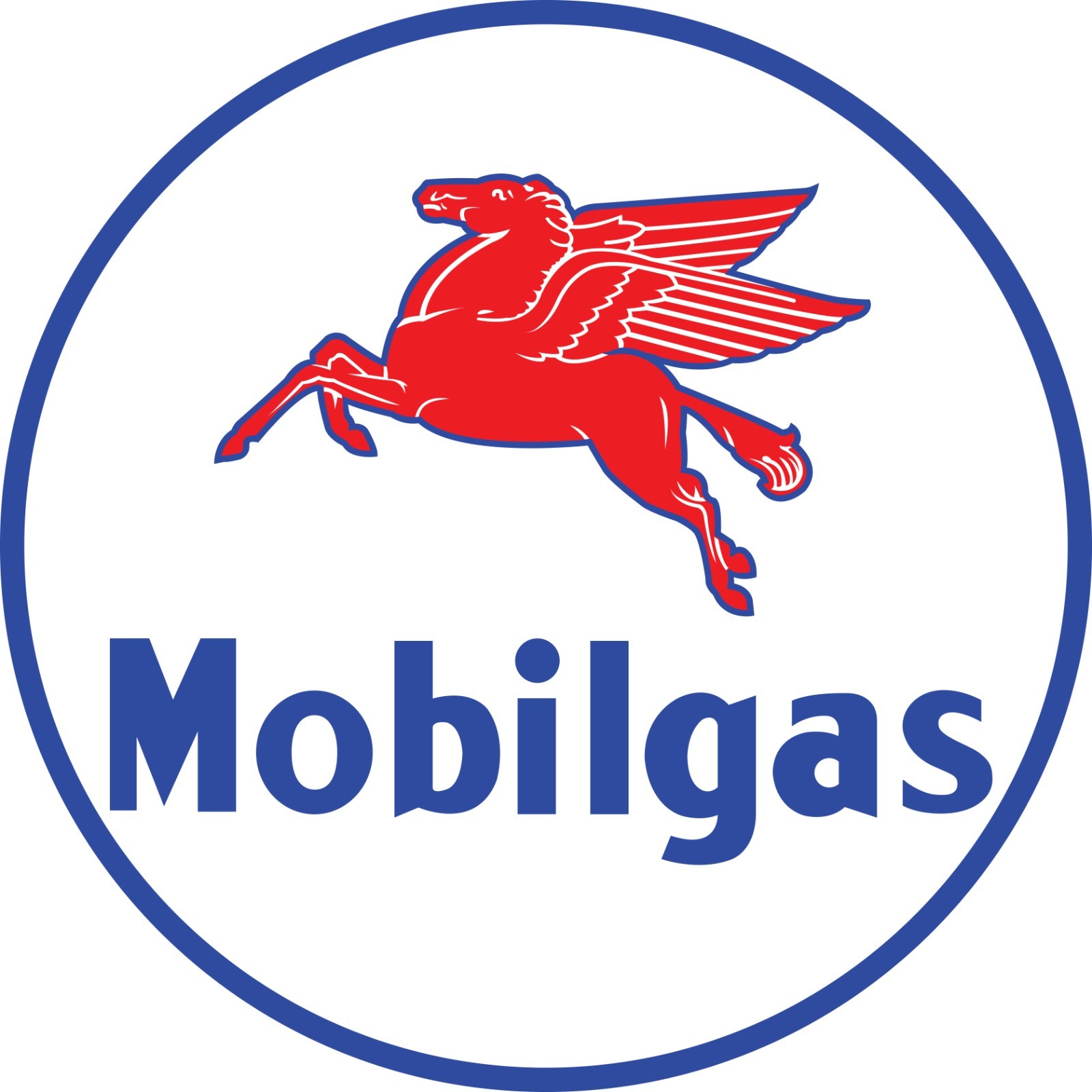 Mobilgas Logo Indoor Wall Vinyl Decal Sticker 5" – 52" gas mobil 1